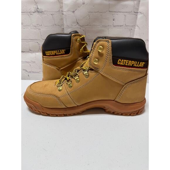 Caterpillar CAT Outline ST Steel Toe Work Boots Honey Reset Men’s 10.5 NIB - Picture 6 of 9
